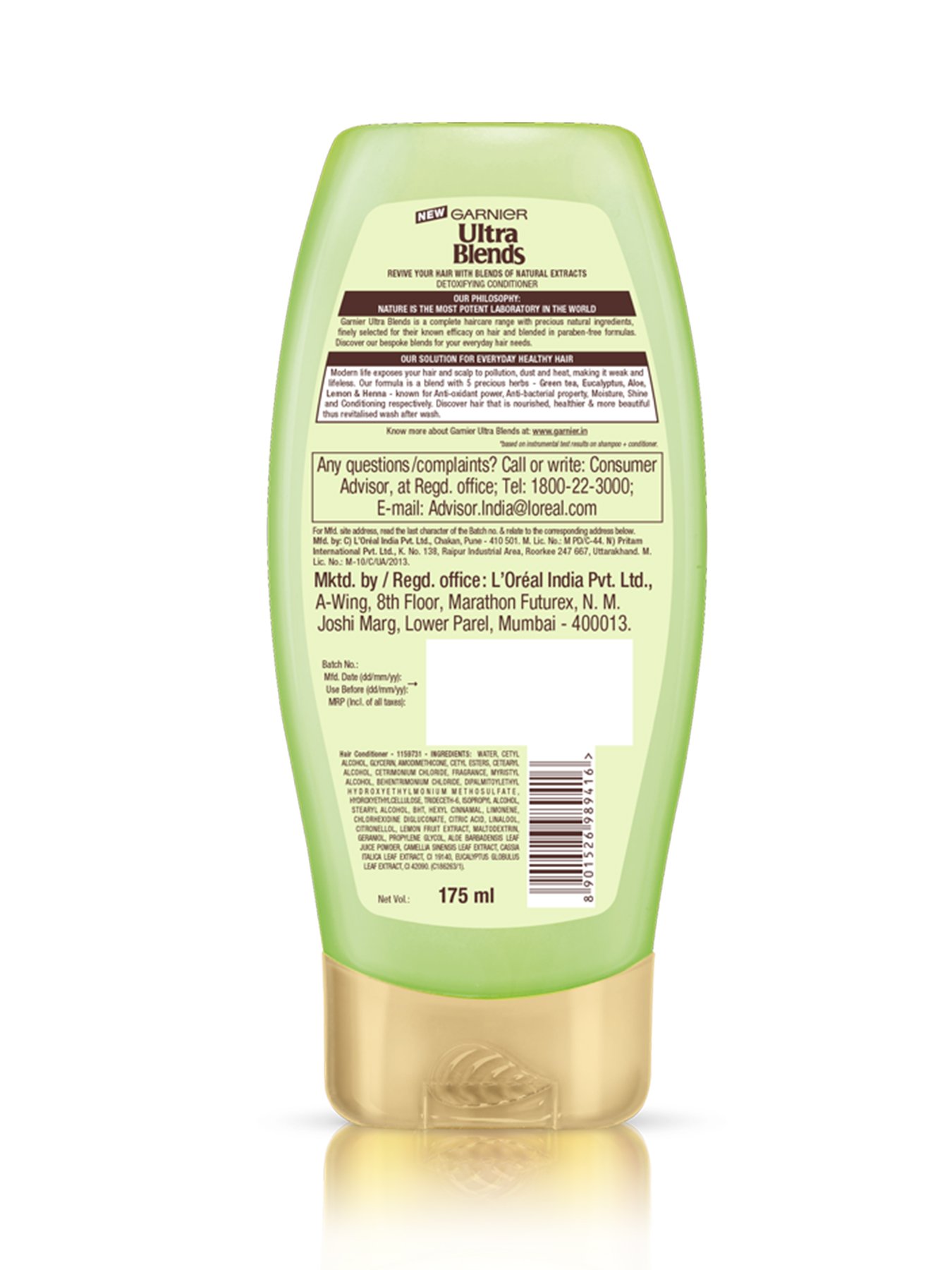 Garnier Ultra Blends 5 Precious herbs 175ml Conditioner